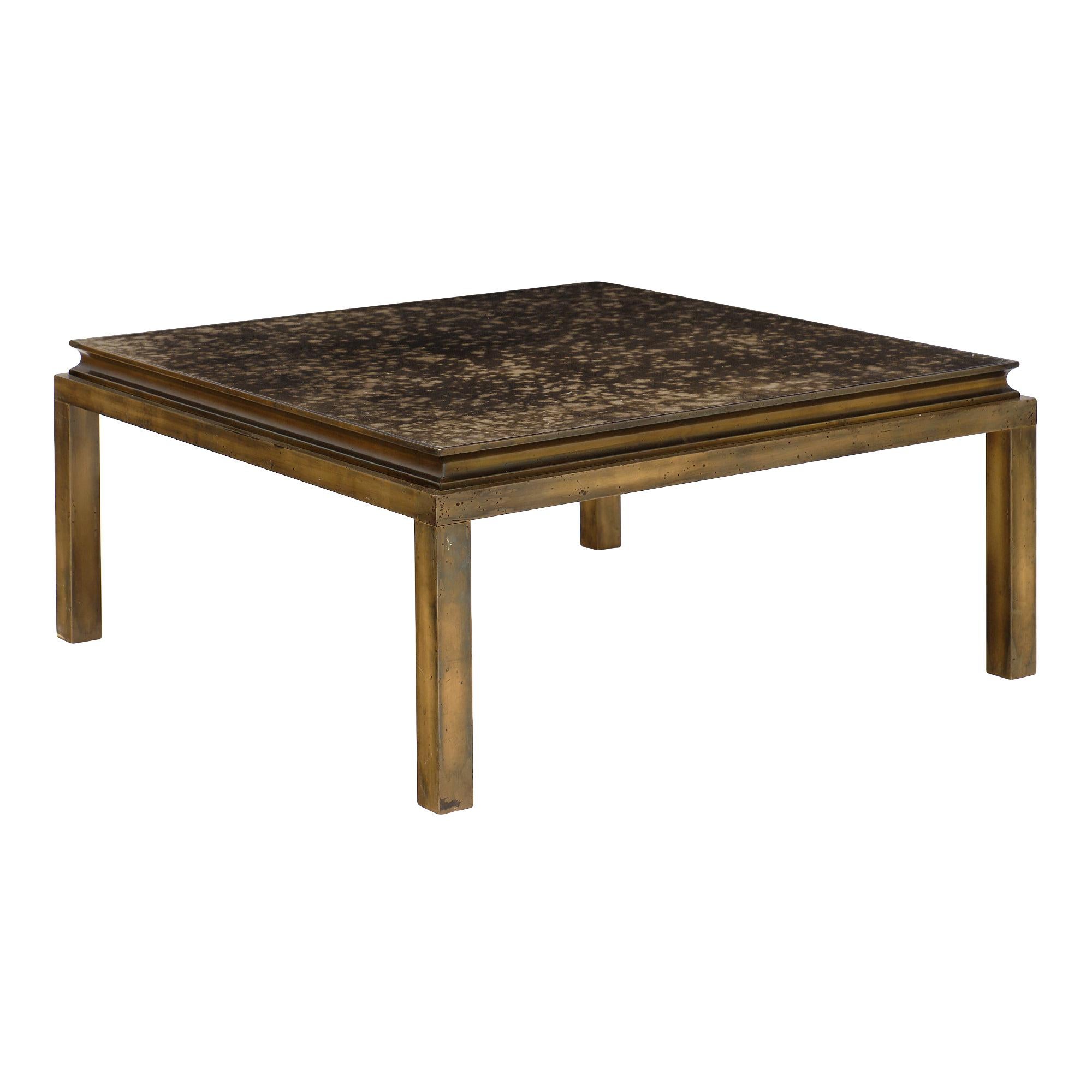 Vintage French Brass Coffee Table