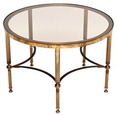 Vintage French Brass Coffee Table