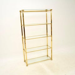 Vintage French Brass Display Cabinet