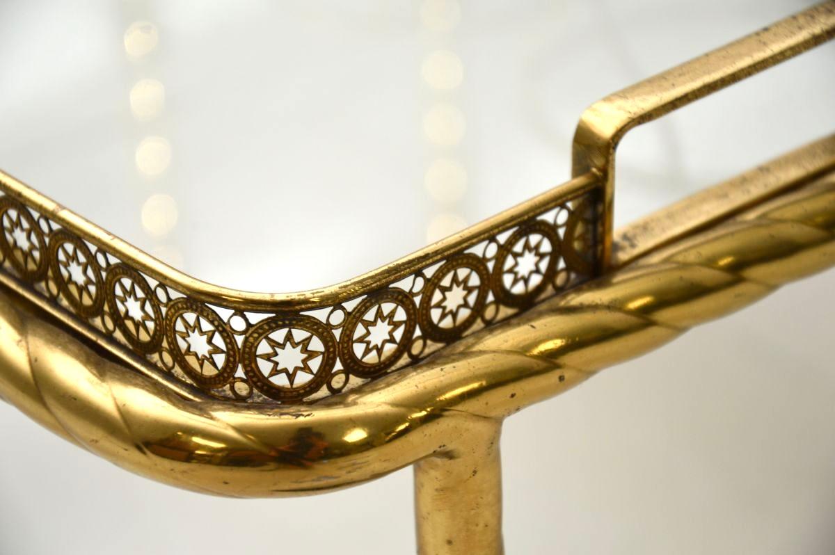 Vintage French Brass Getränkewagen für Harrods im Angebot 2