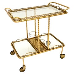 Vintage French Brass Getränkewagen für Harrods