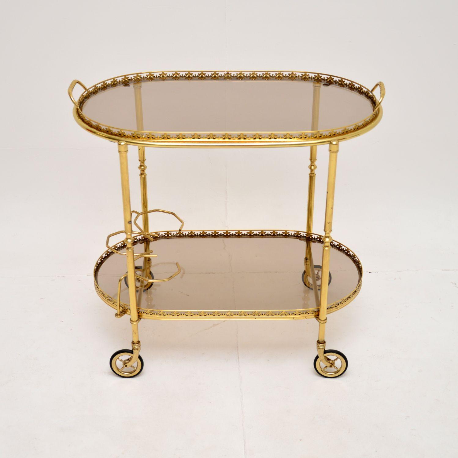 Vintage French Brass Drinks Trolley For Sale at 1stDibs — free download