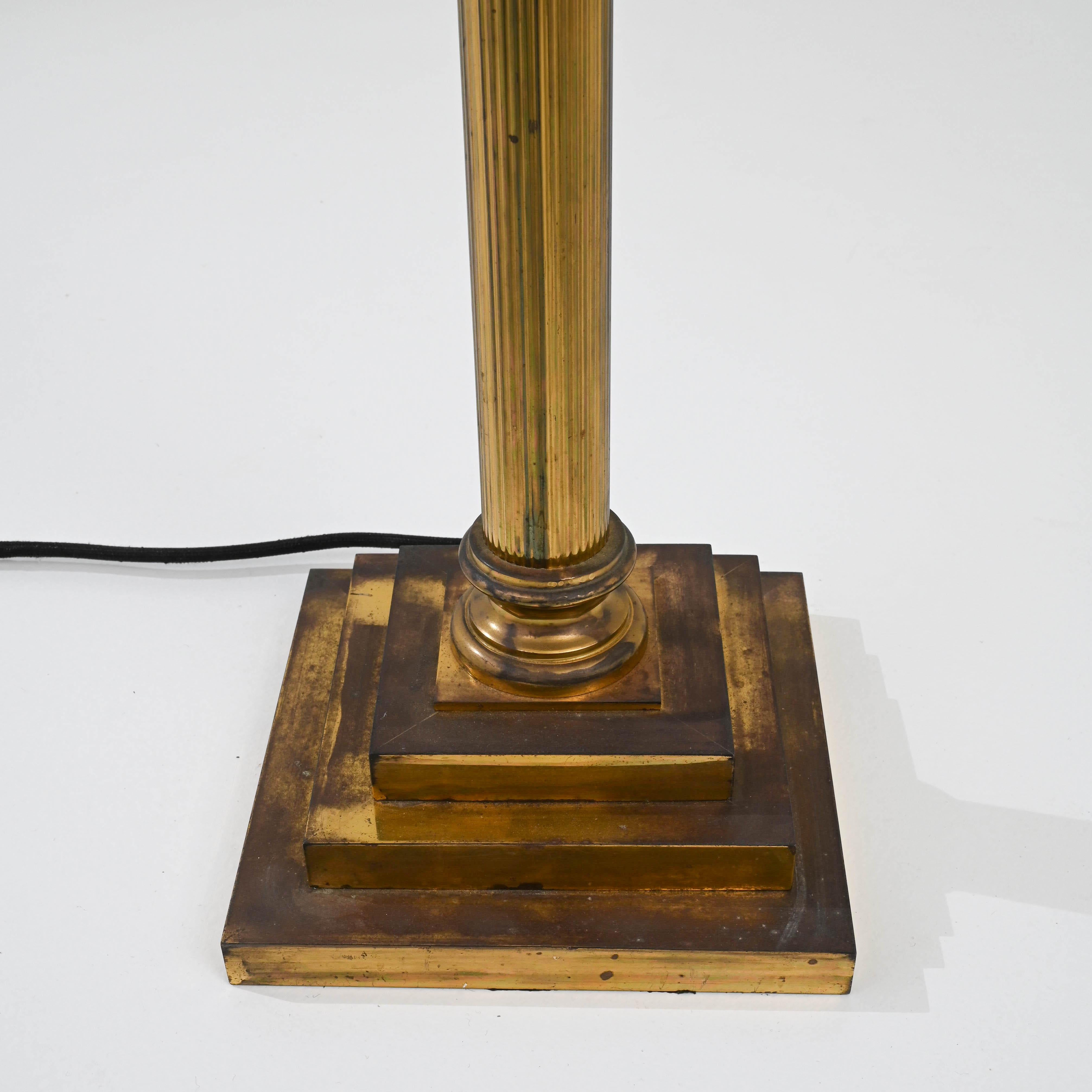 Vintage French Brass Floor Lamp 8