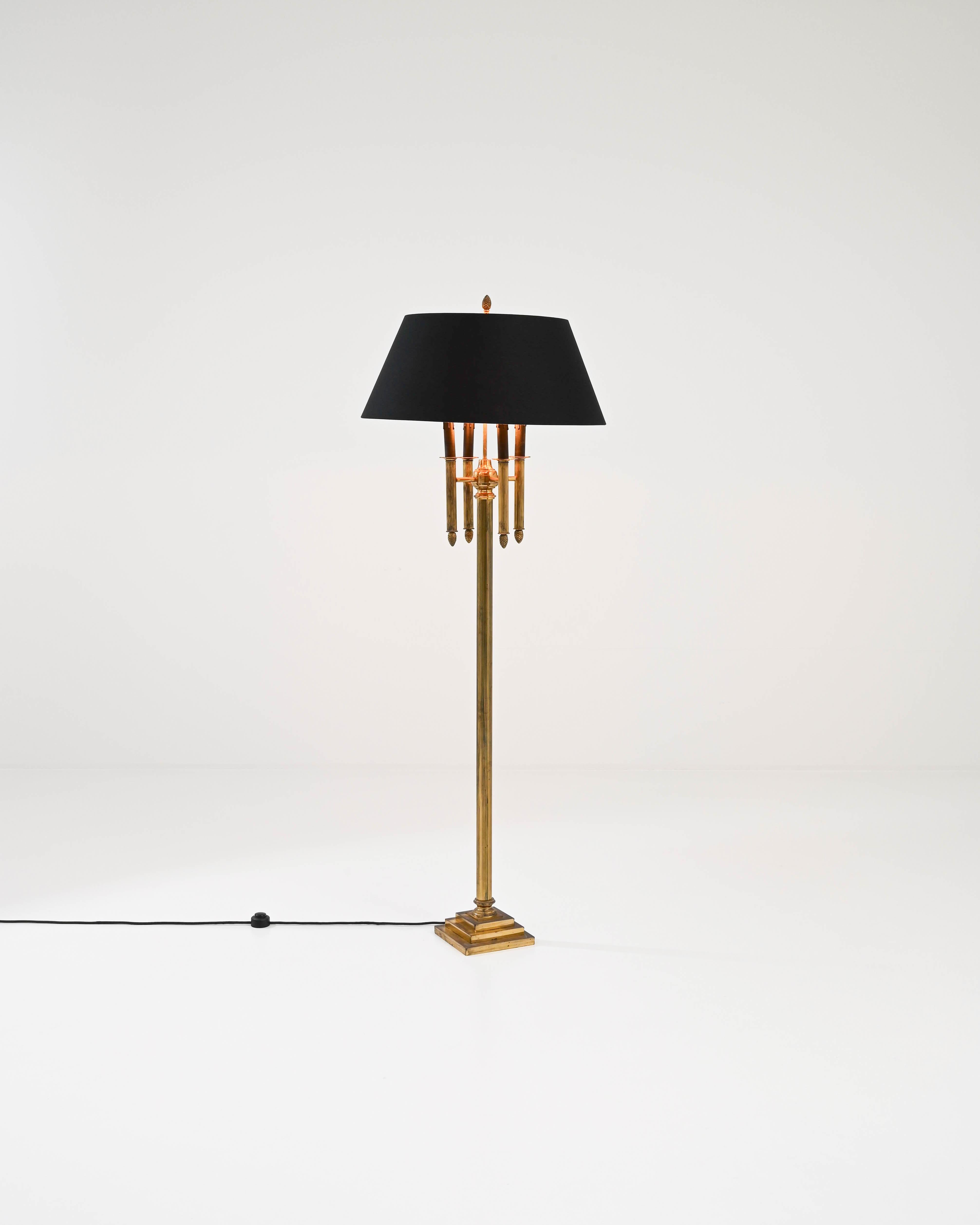Vintage French Brass Floor Lamp 1