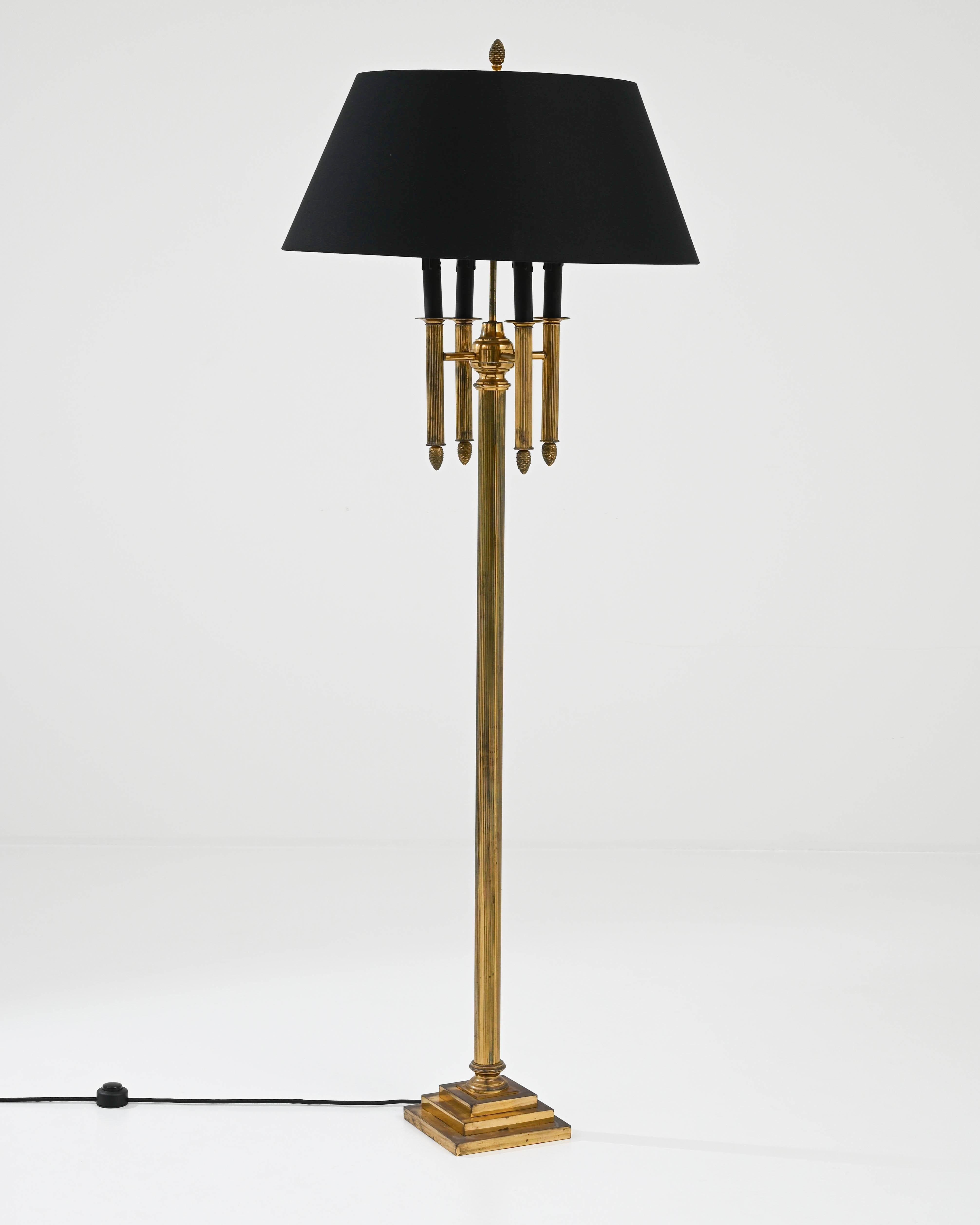 Vintage French Brass Floor Lamp 3