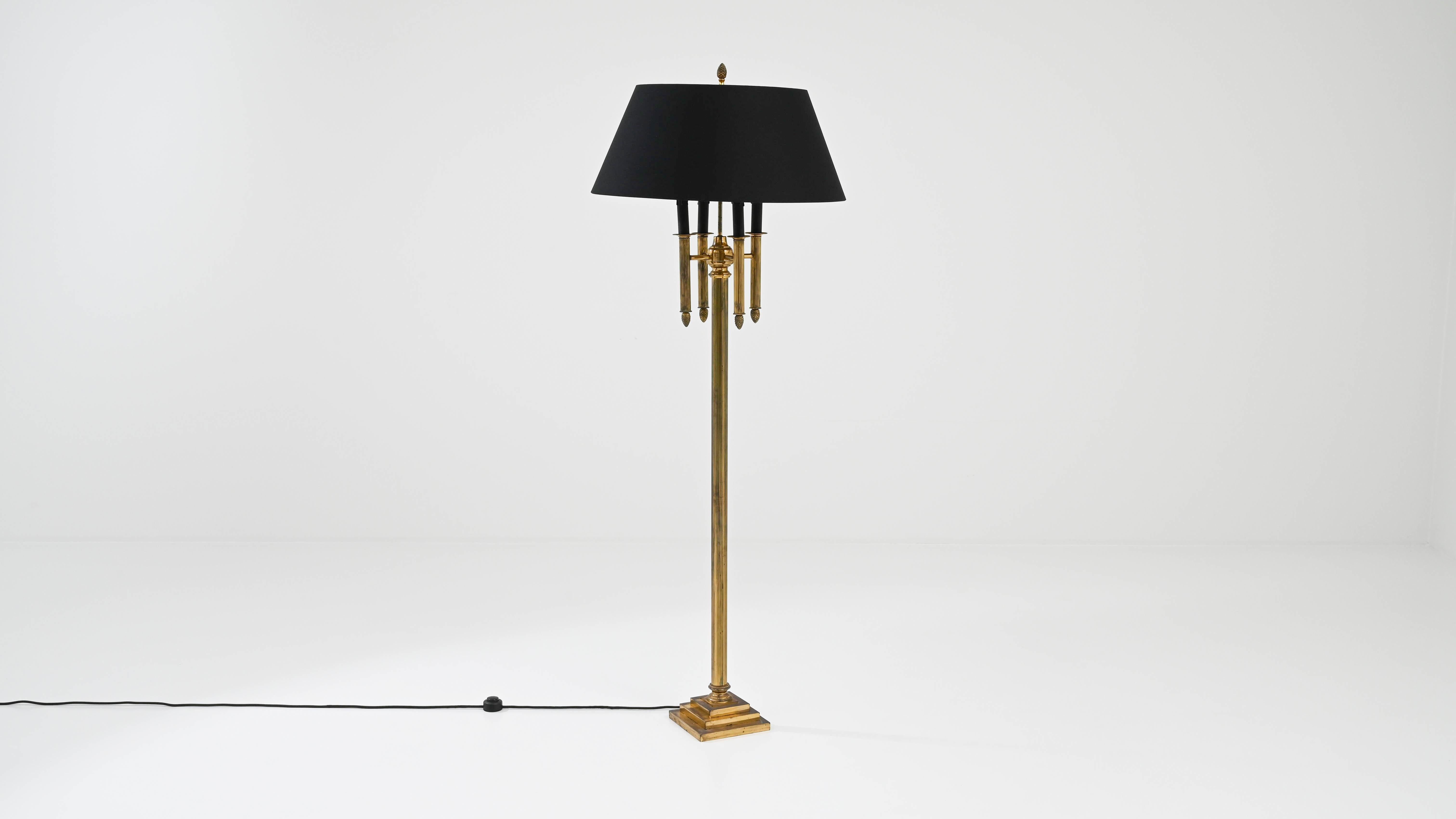 Vintage French Brass Floor Lamp 4