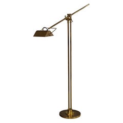 Vintage French Brass Floor Lamp