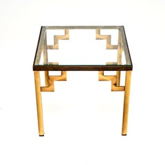 Vintage French Brass Side / Coffee Table