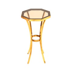 Vintage French Brass Side Table