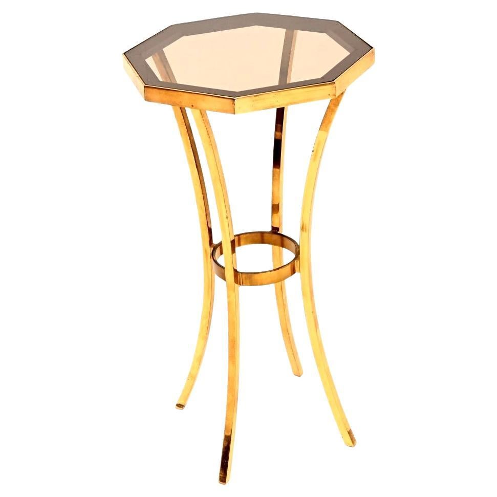 Vintage French Brass Side Table