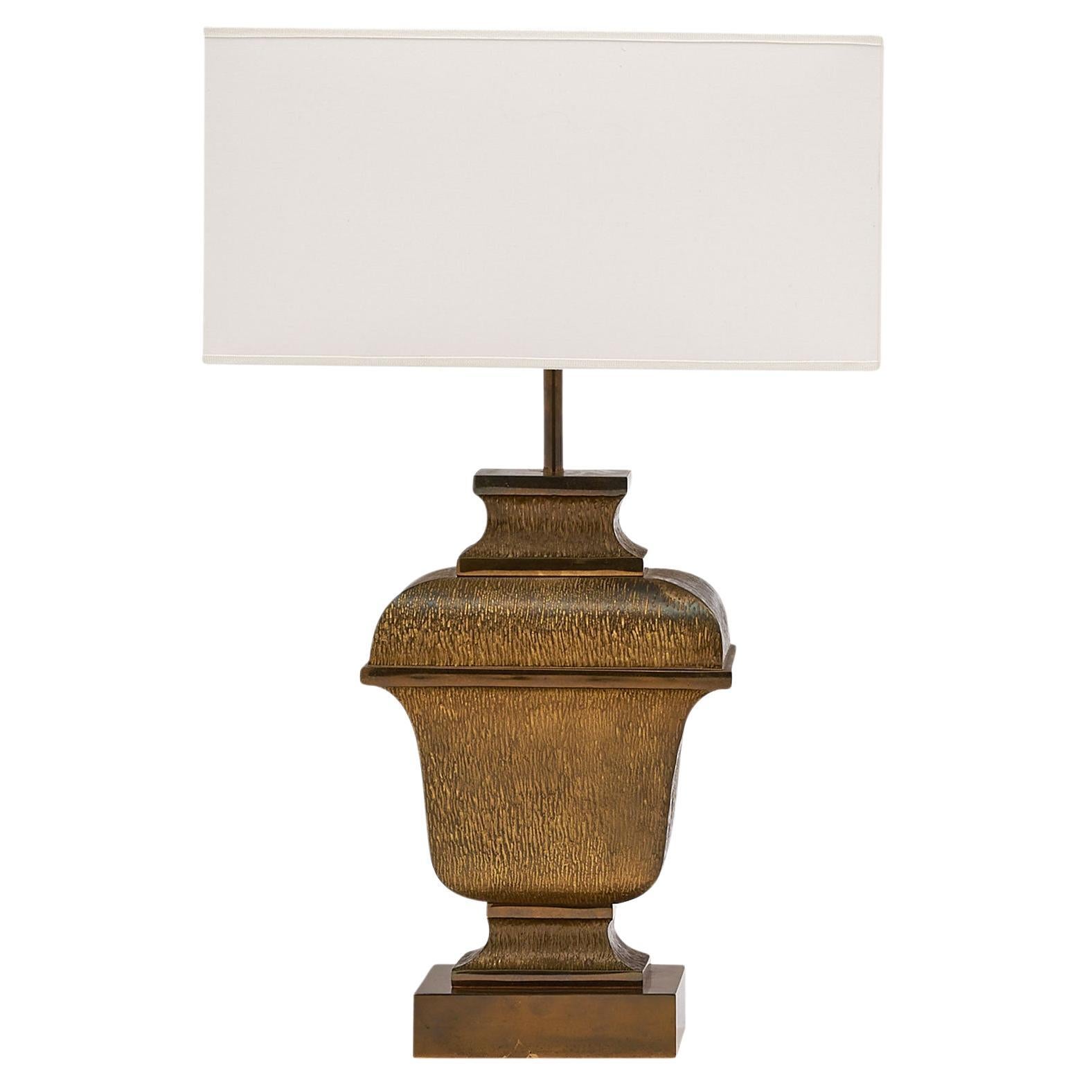 Vintage French Brass Table Lamp by Maison Charles