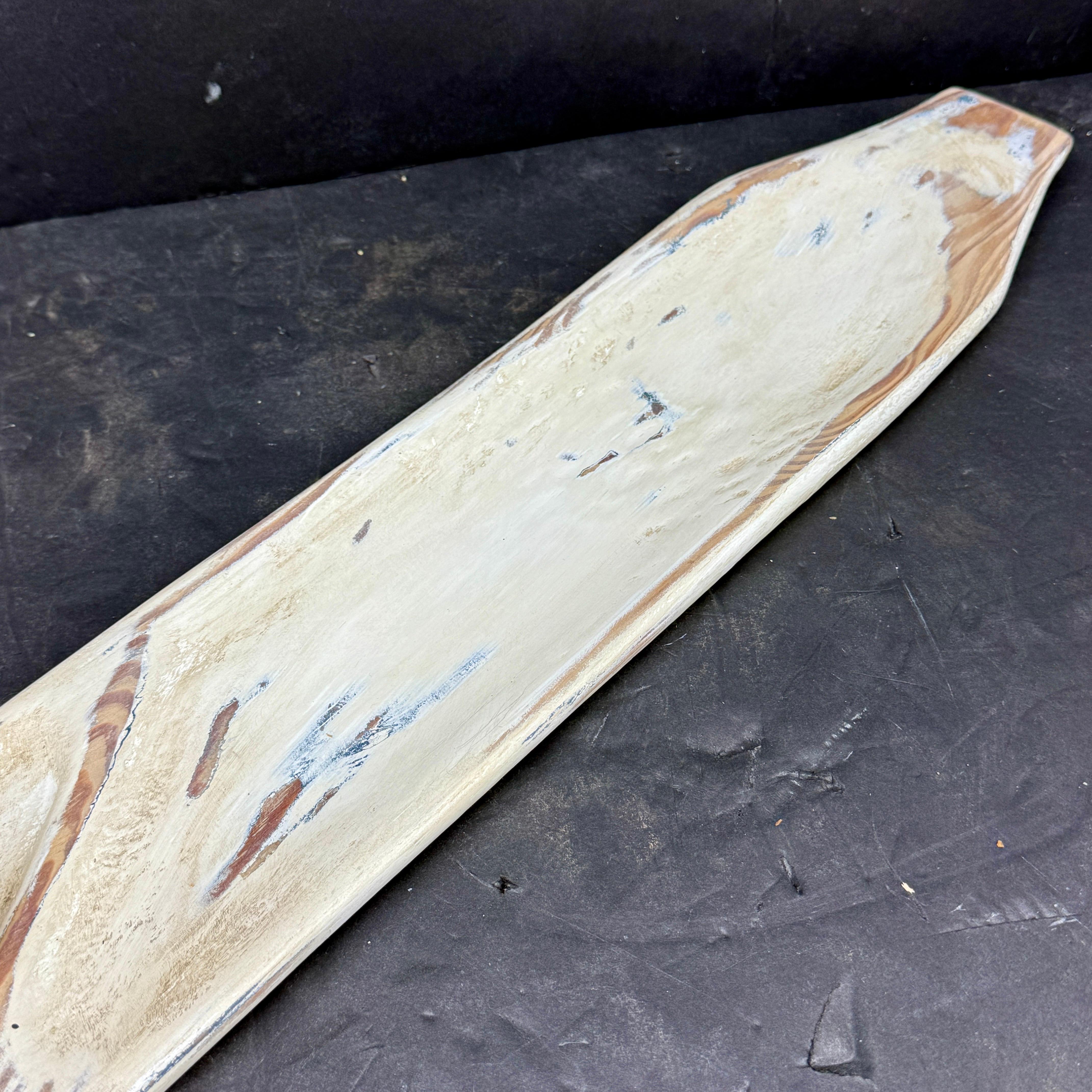 Provincial français Vintage French Bread Baguette Long Pain Peint Board en vente