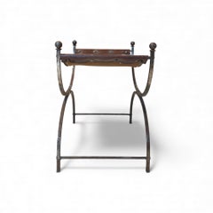 Tabouret Vintage Art Deco en bronze français