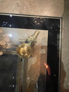 Vintage Französisch Bronze Pferd Couchtisch