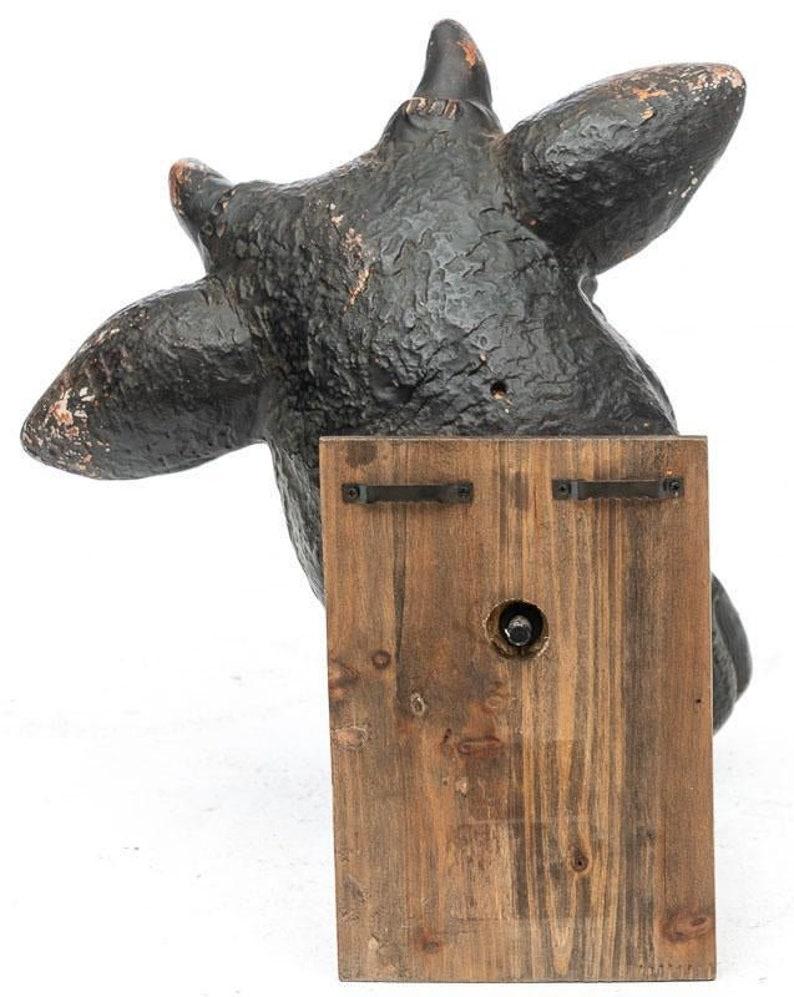 20th Century Vintage French Butcher Cow Head Sculpture