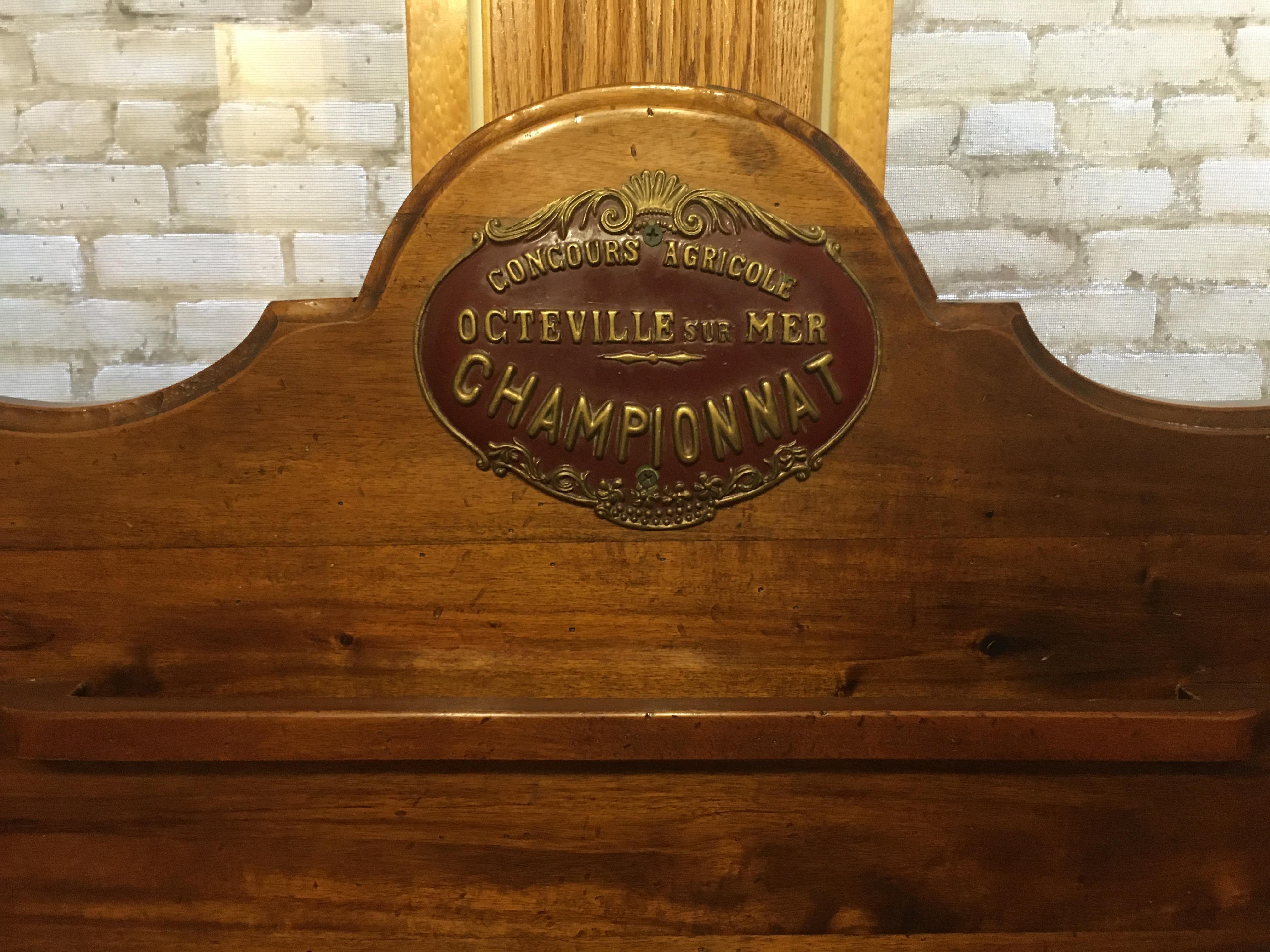 Vintage French Butcher's Block Table From Octeville Sur Mer 2