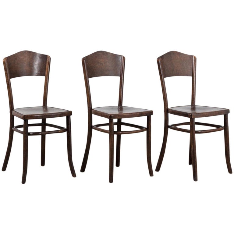 Vintage French Cafe Chairs For Sale at 1stdibs