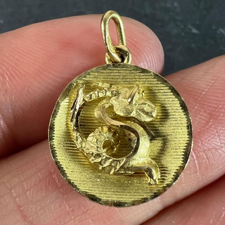 Médaillon Or 18 Carats Signe Du Capricorne - Occasion - Superbe état