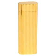 Vintage French Cartier Stripe Gold Plated Lighter Present