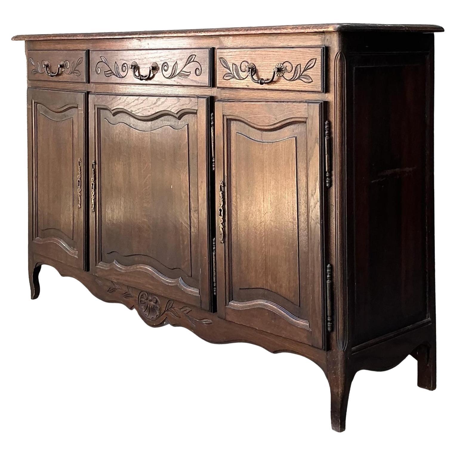 Vintage French Carved Sideboard