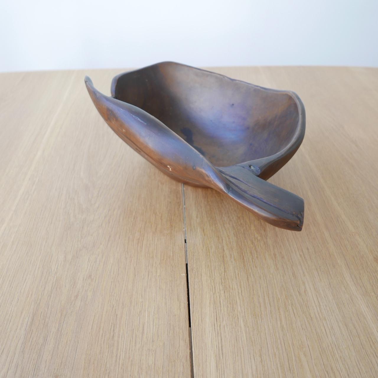 Late 20th Century Vintage French Carved Wooden Root Bowl