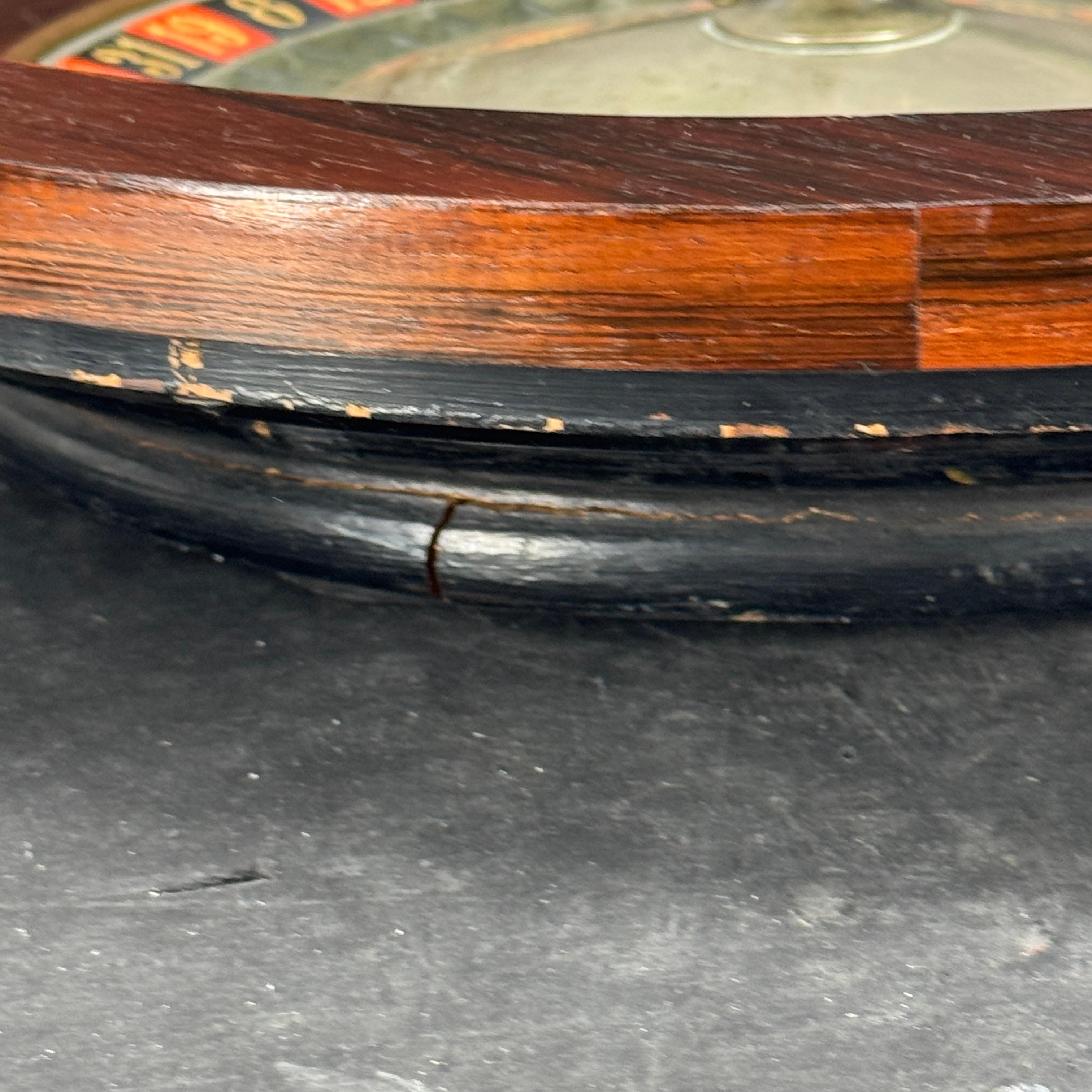 Vieille roue de roulette de casino française Marque Deposee, années 1950 en vente 6