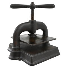 Vintage French Cast Iron Book Press