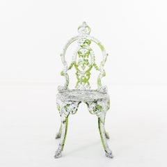 Vintage French Cast Iron Chair