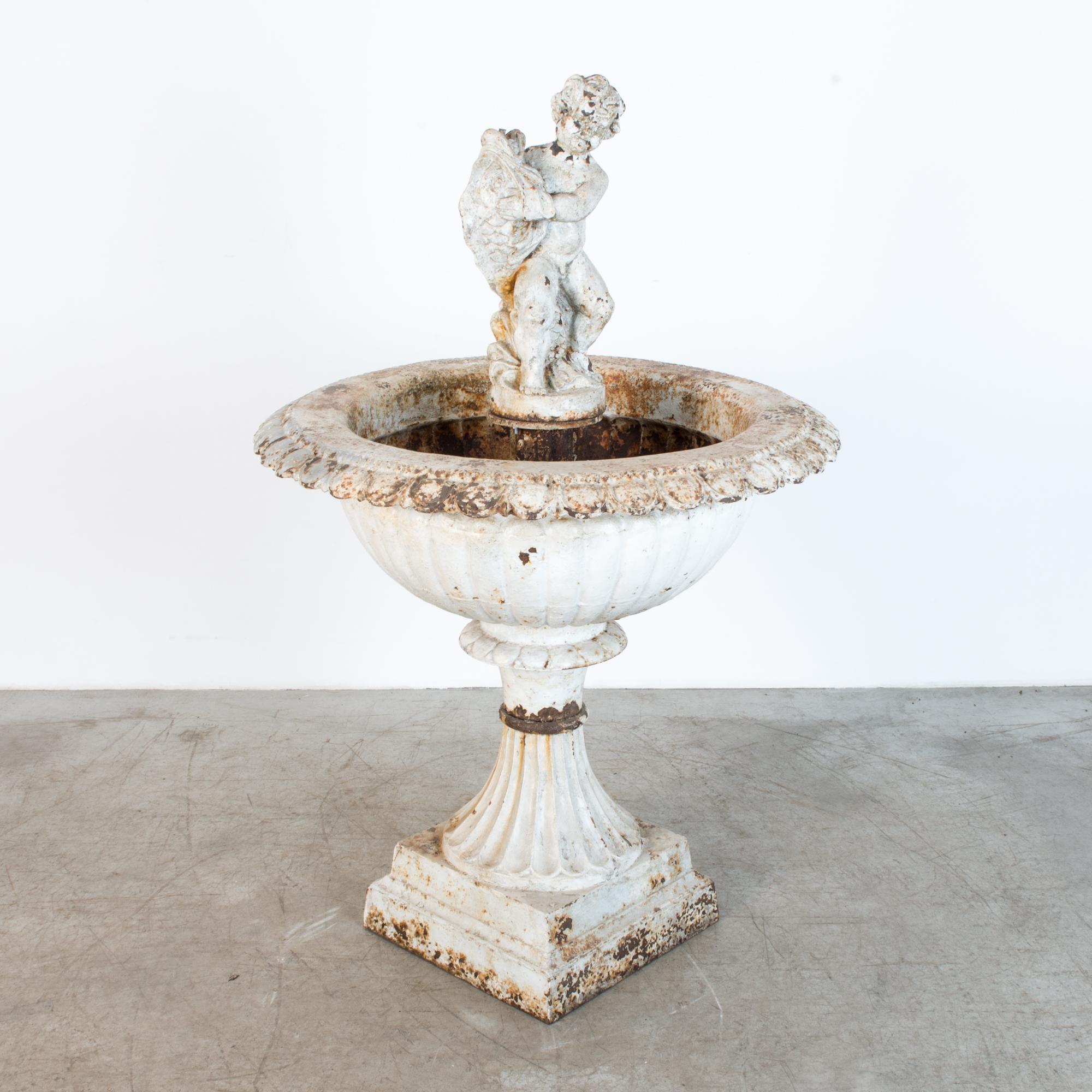 Neoclassical Vintage French Cast Iron Fountain