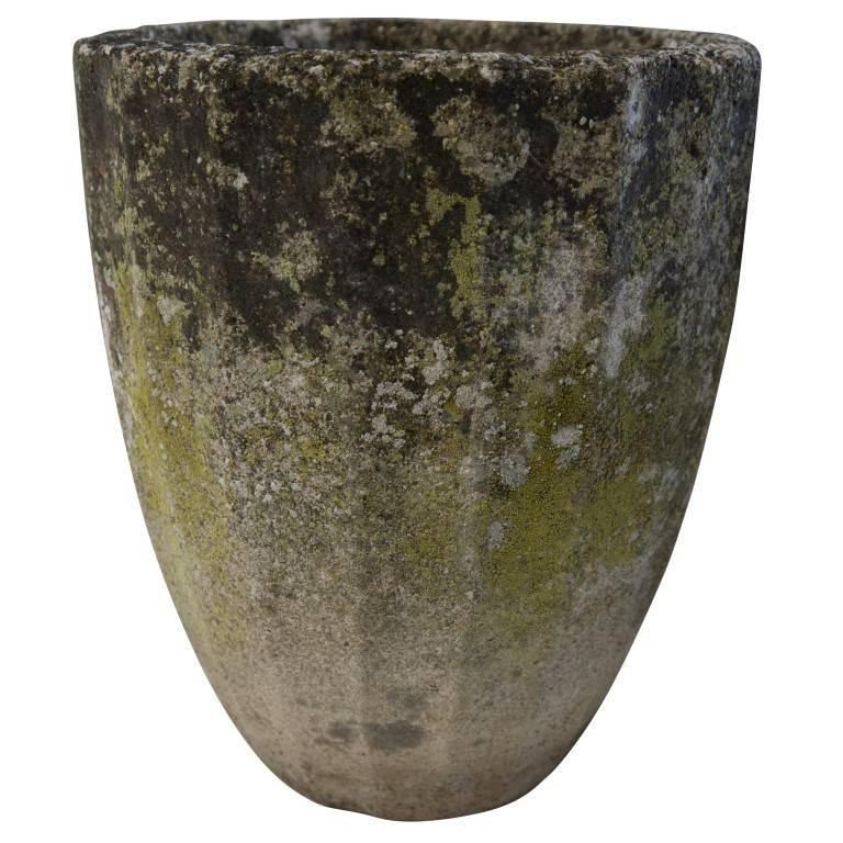 Charming cement urns covered in moss and lichen small enough for table tops or window sills while attractive enough for any location. Available individually or in a set of up to six while in stock.