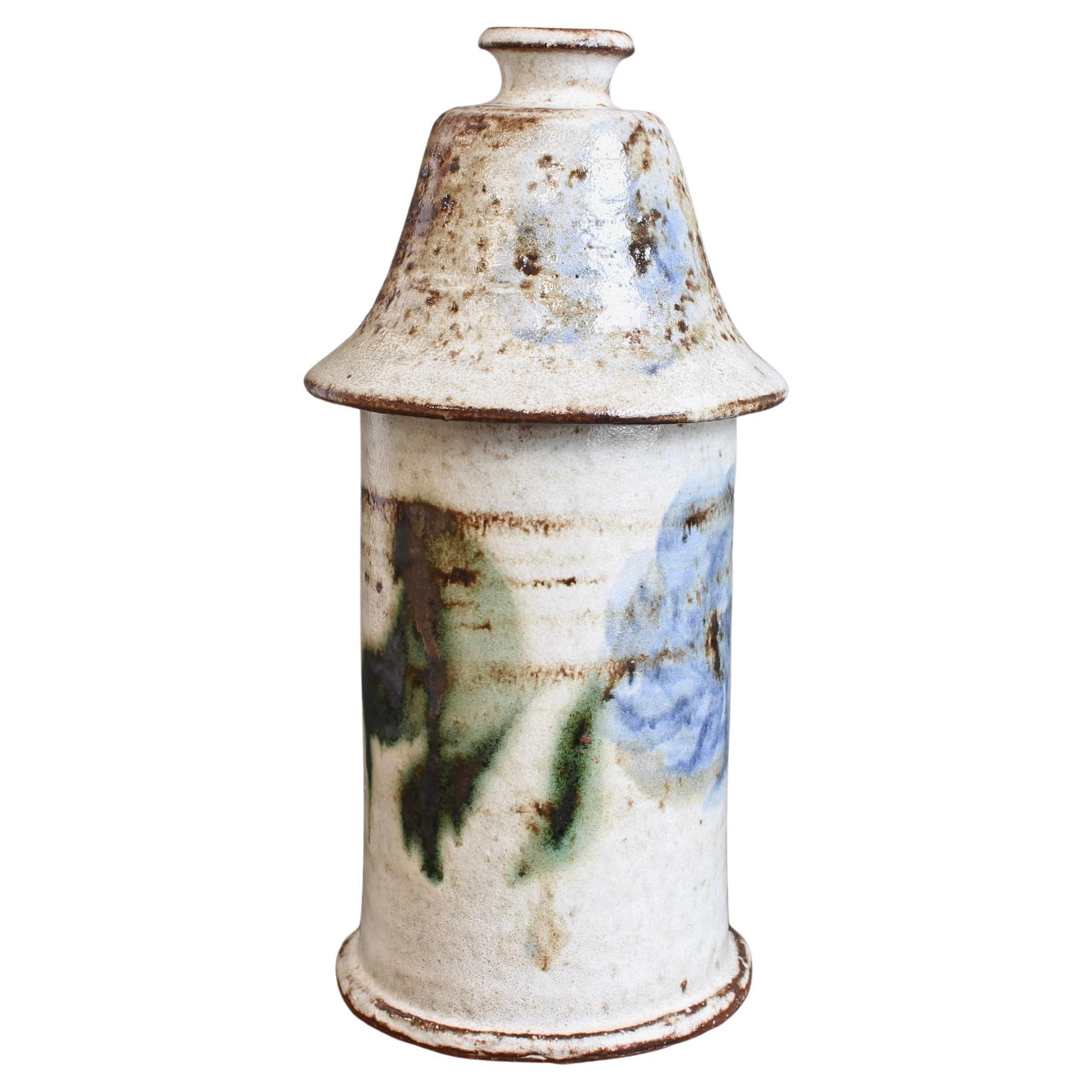 Vaso da farmacia francese vintage in ceramica di Albert Thiry