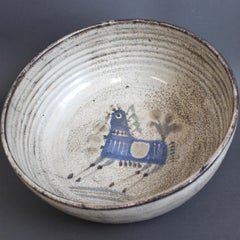 Bol Vintage en céramique française par Gustave Reynaud / Le Mûrier - Large