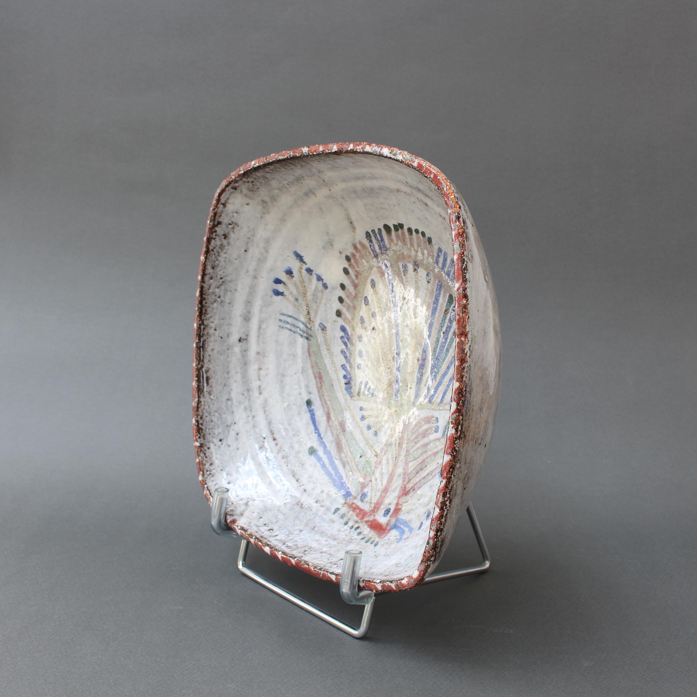 Vintage French Ceramic Bowl by Jean Derval for Le Mûrier 'circa 1960s' In Good Condition In London, GB