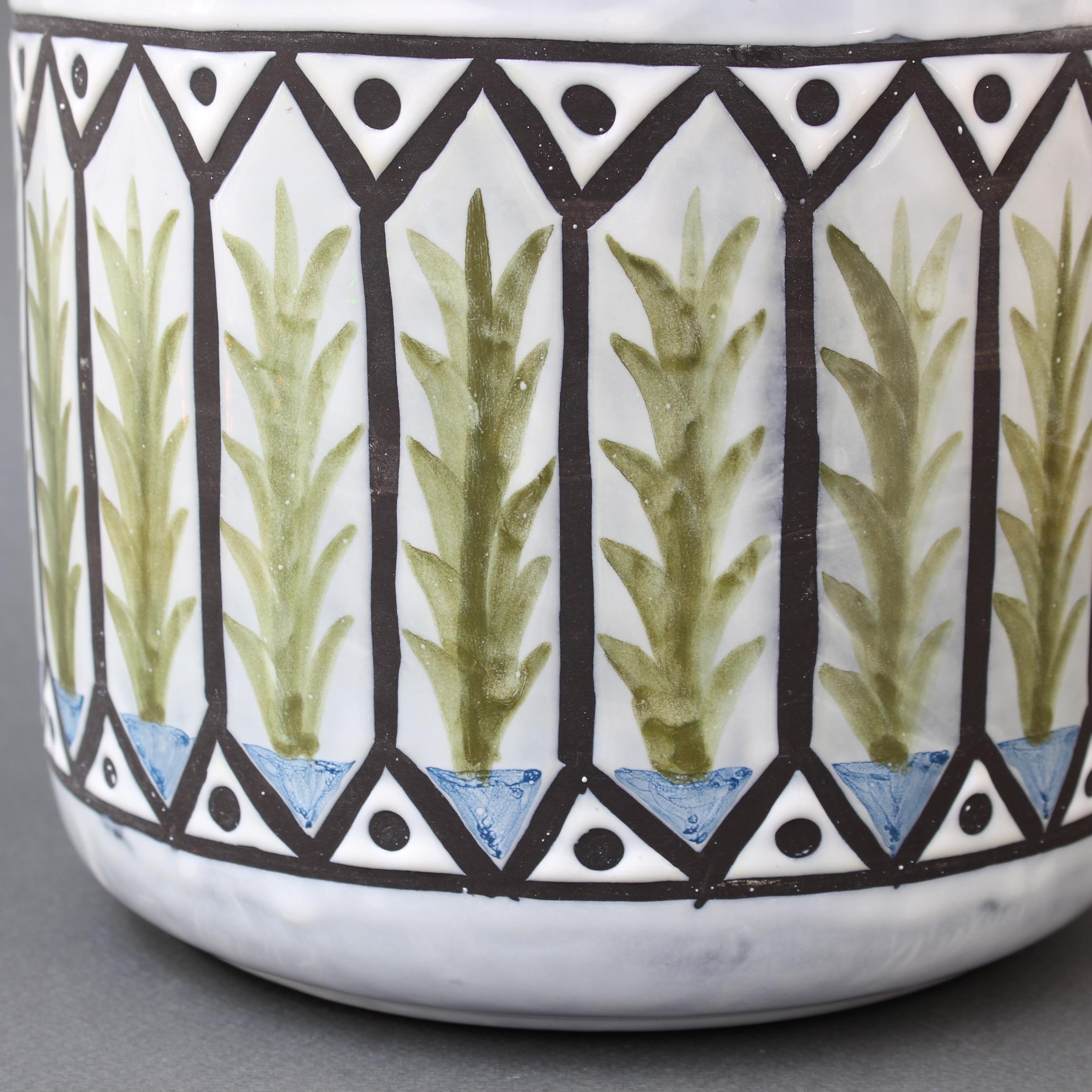 Vintage French Ceramic Cachepot by Roger Capron, 'circa 1970s' For Sale 6
