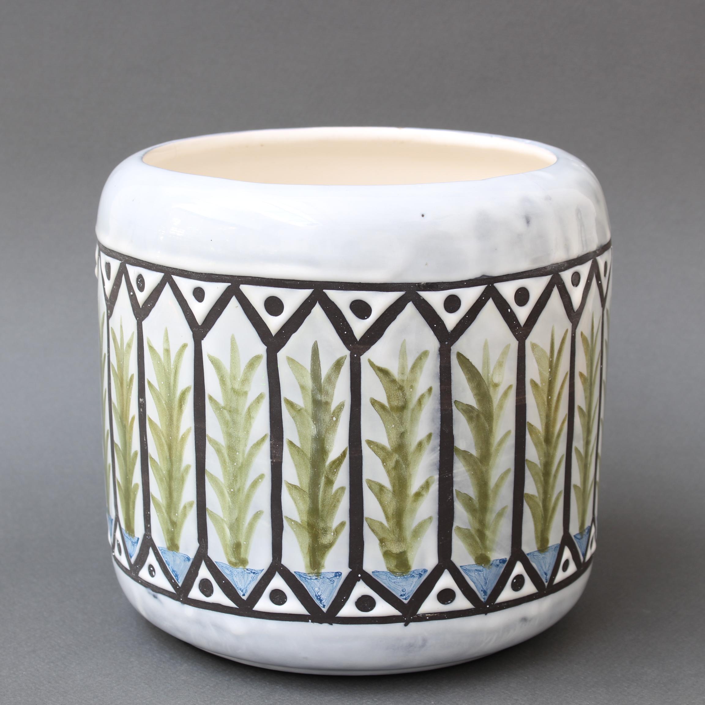 Vintage French Ceramic Cachepot by Roger Capron, 'circa 1970s' In Good Condition For Sale In London, GB