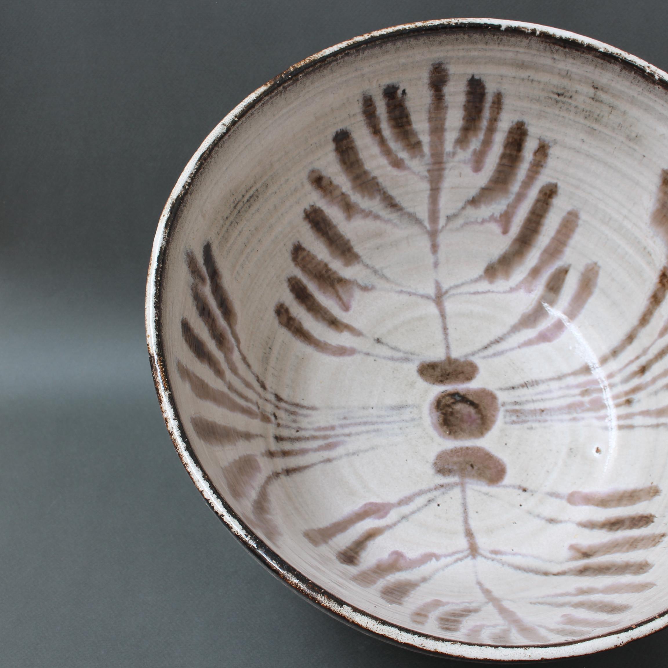 Vintage French Ceramic Decorative Bowl by Gérard Hofmann 'circa 1950s', Large 5