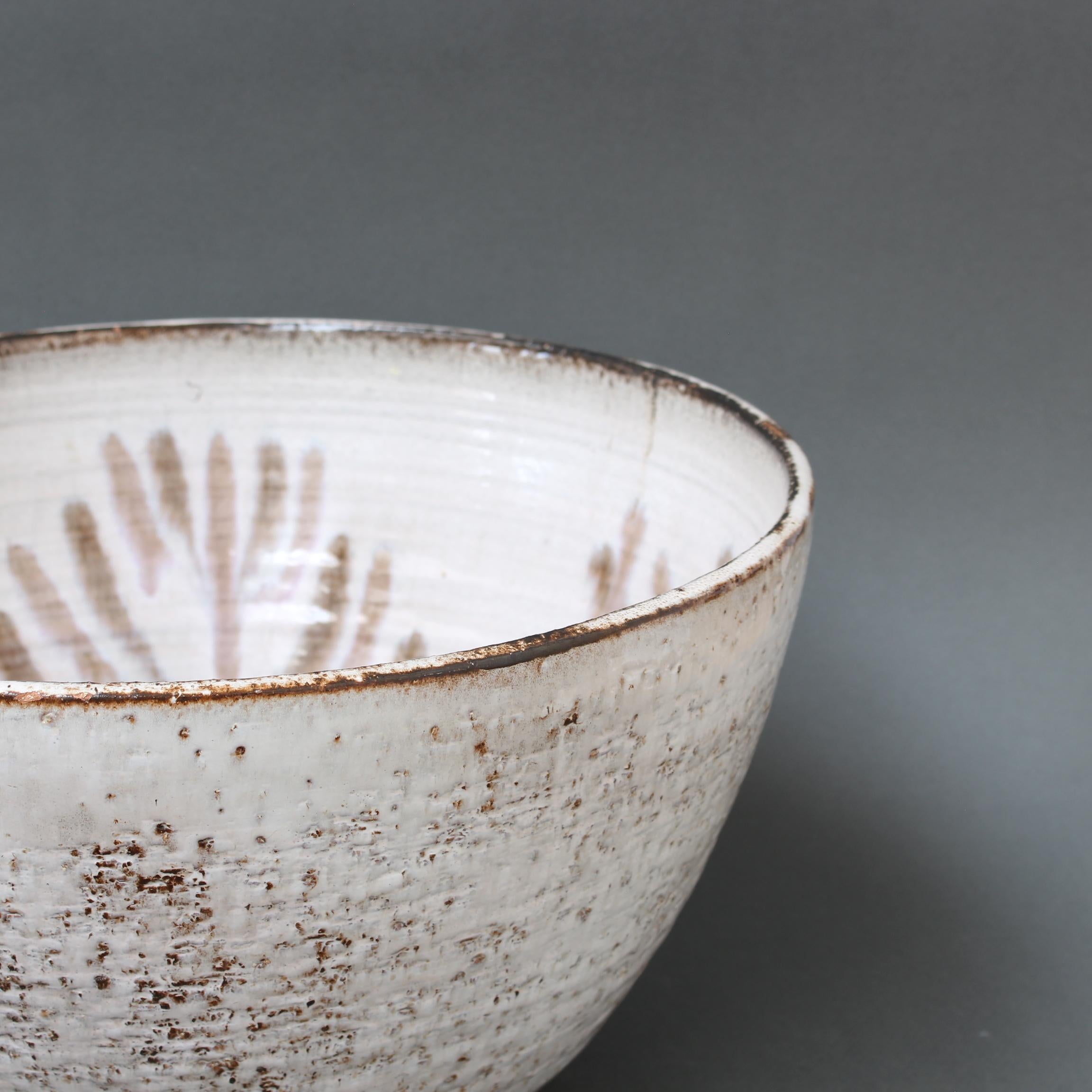 Vintage French Ceramic Decorative Bowl by Gérard Hofmann 'circa 1950s', Large 7