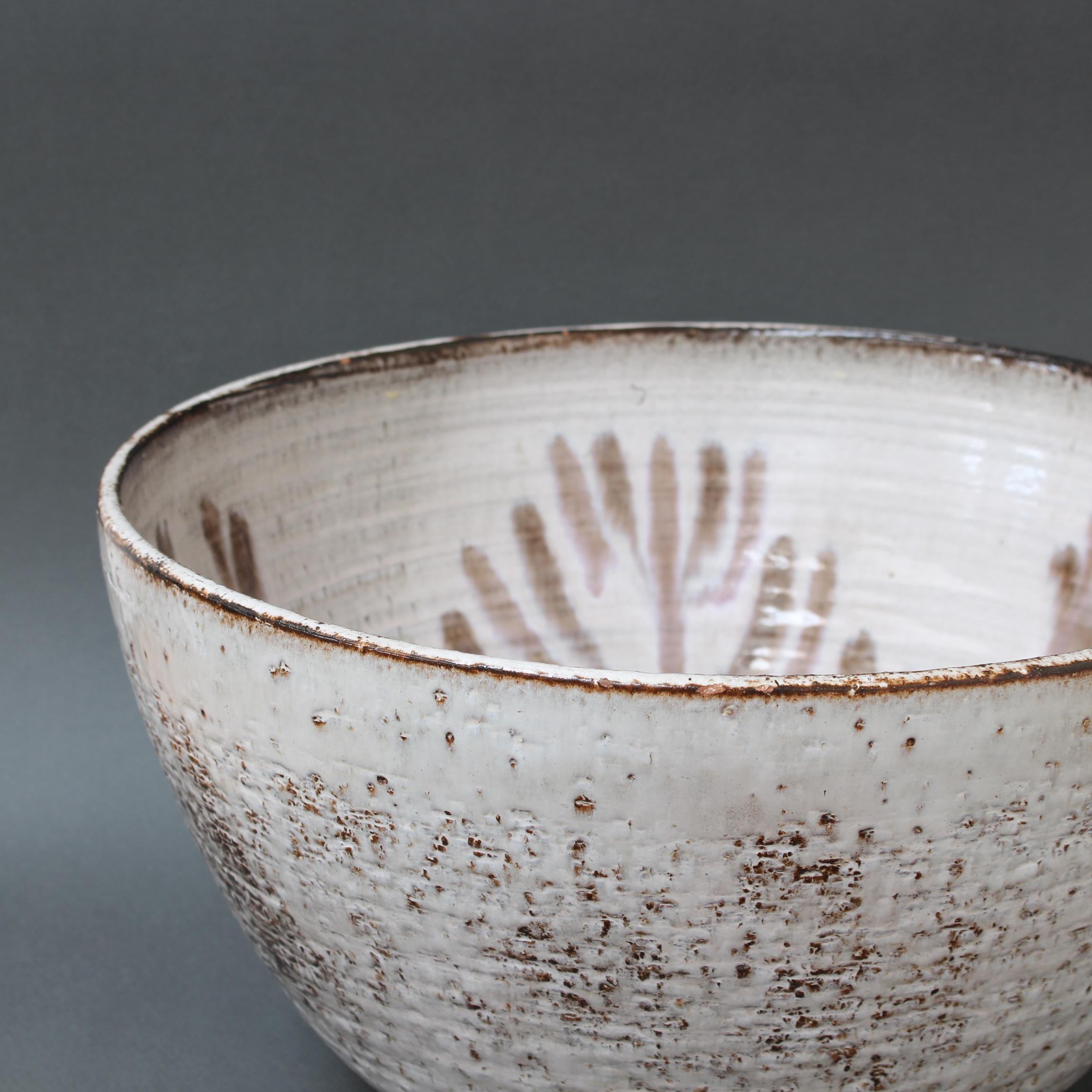 Vintage French Ceramic Decorative Bowl by Gérard Hofmann 'circa 1950s', Large 8