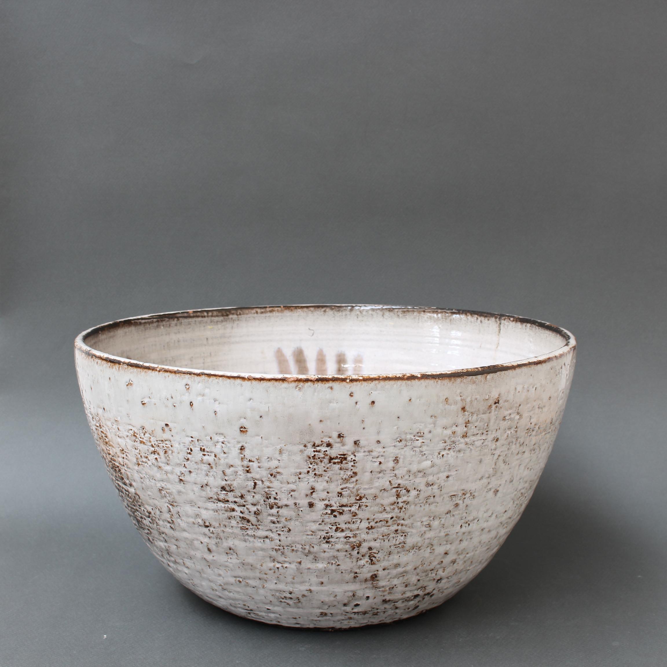 Vintage French Ceramic Decorative Bowl by Gérard Hofmann 'circa 1950s', Large 10