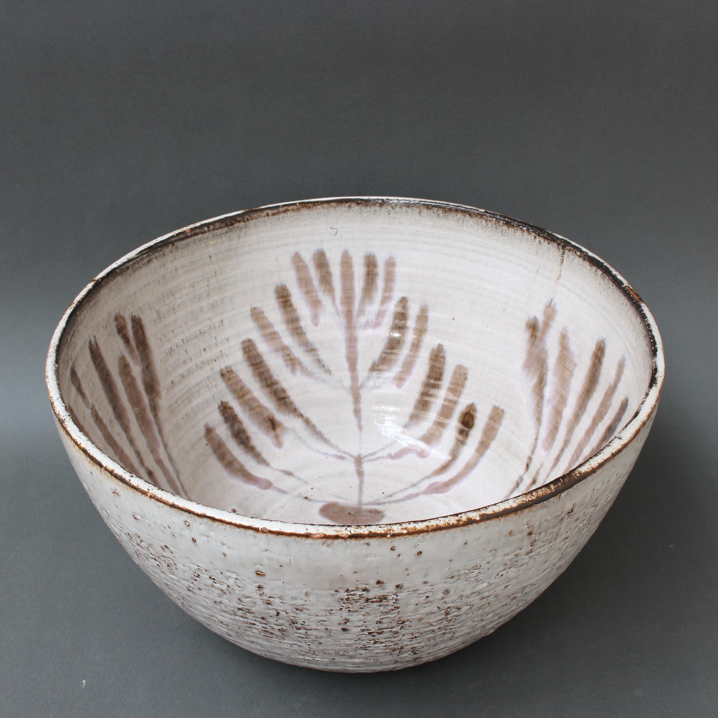 Vintage French Ceramic Decorative Bowl by Gérard Hofmann 'circa 1950s', Large 13