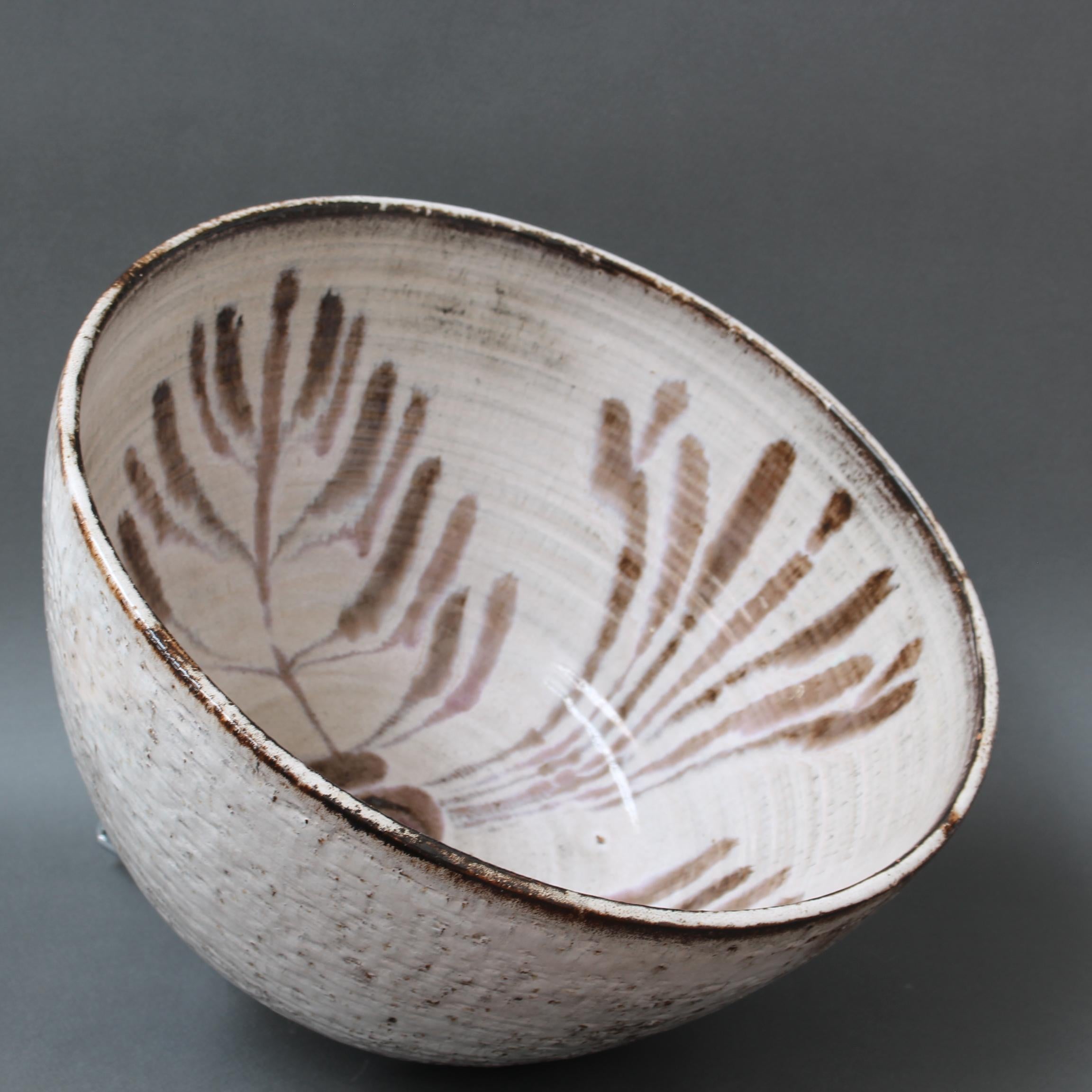 Mid-20th Century Vintage French Ceramic Decorative Bowl by Gérard Hofmann 'circa 1950s', Large