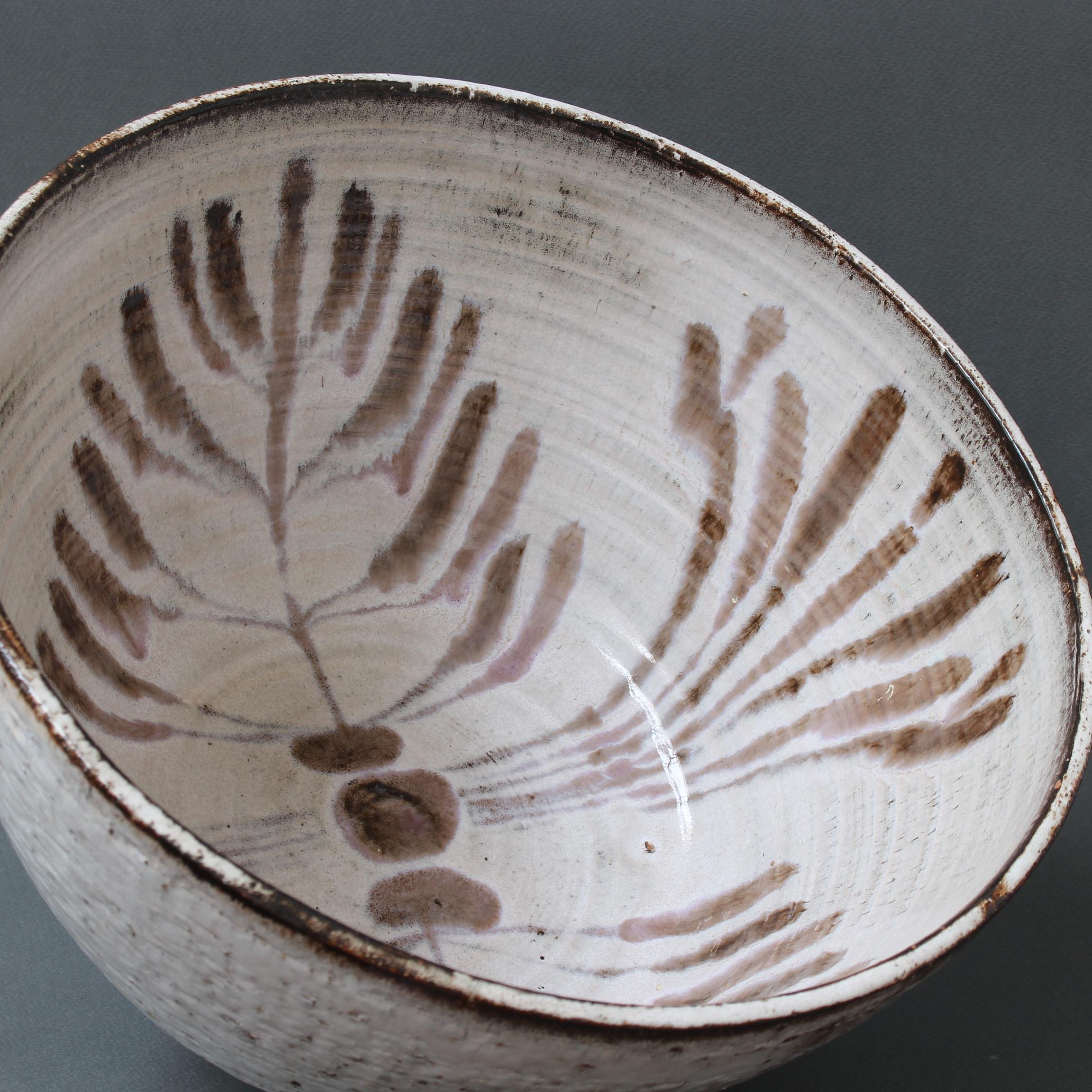 Vintage French Ceramic Decorative Bowl by Gérard Hofmann 'circa 1950s', Large 1