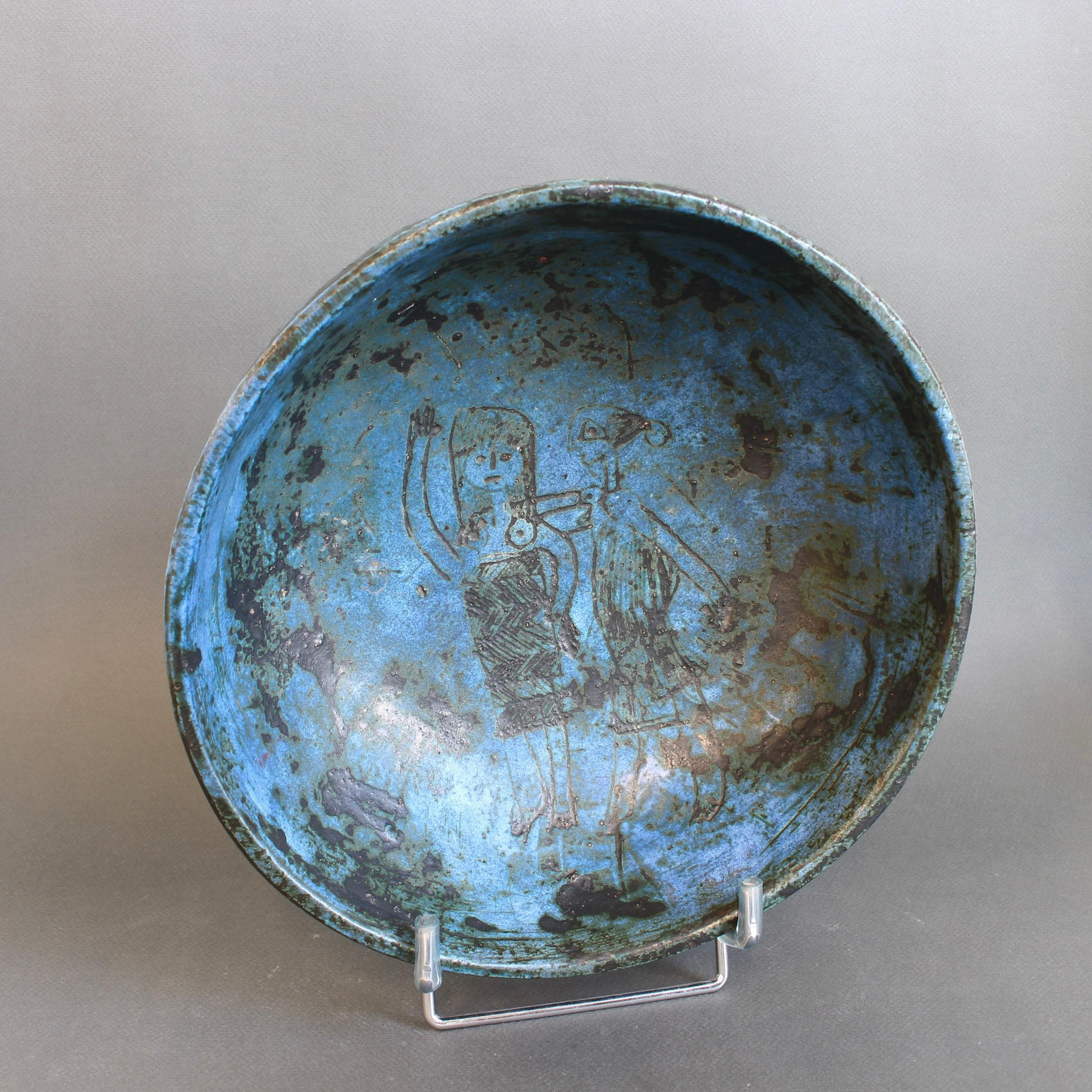 Dekorative Schale aus französischer Keramik von Jacques Blin (ca. 1950er Jahre) im Angebot 5