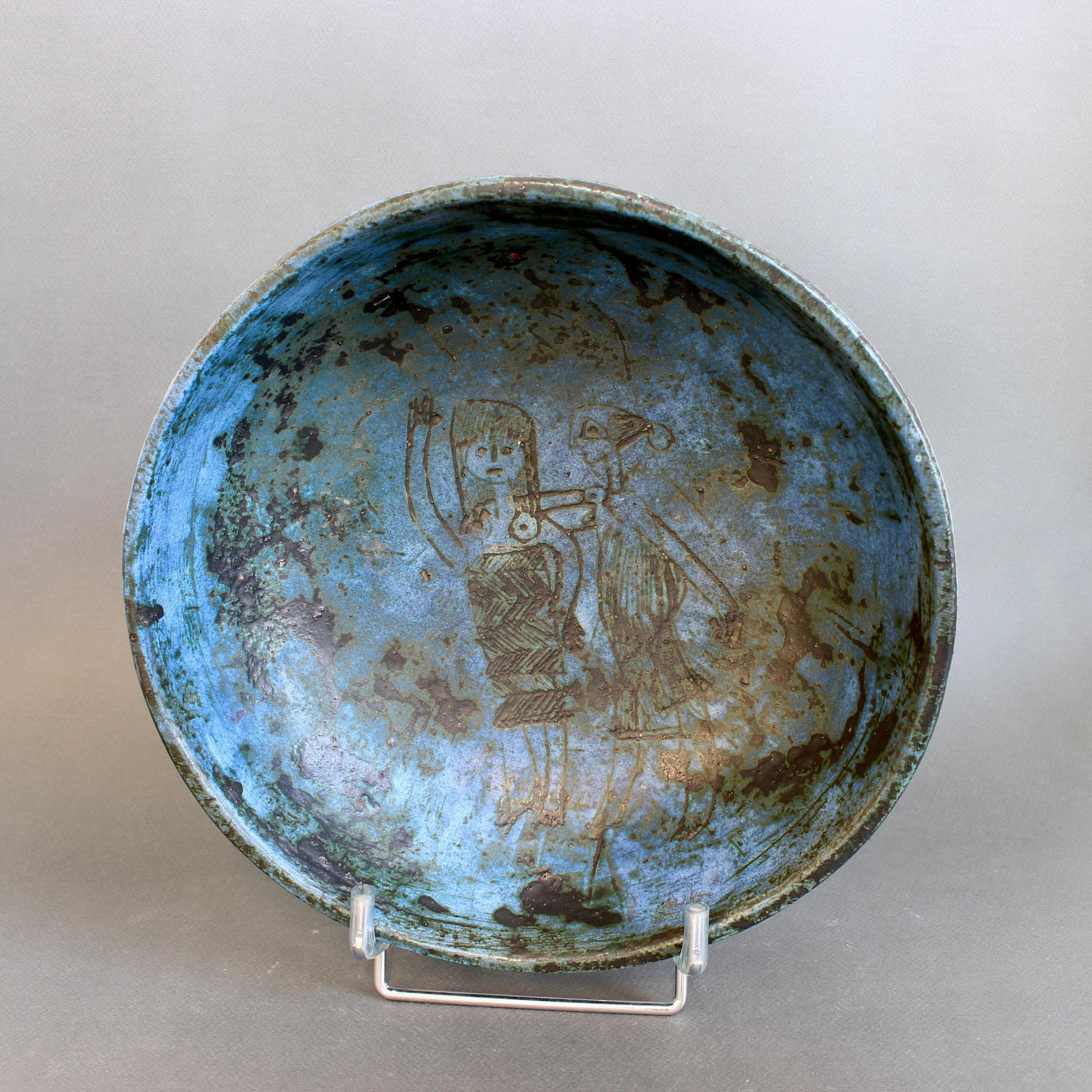 Dekorative Schale aus französischer Keramik von Jacques Blin (ca. 1950er Jahre) im Angebot 6