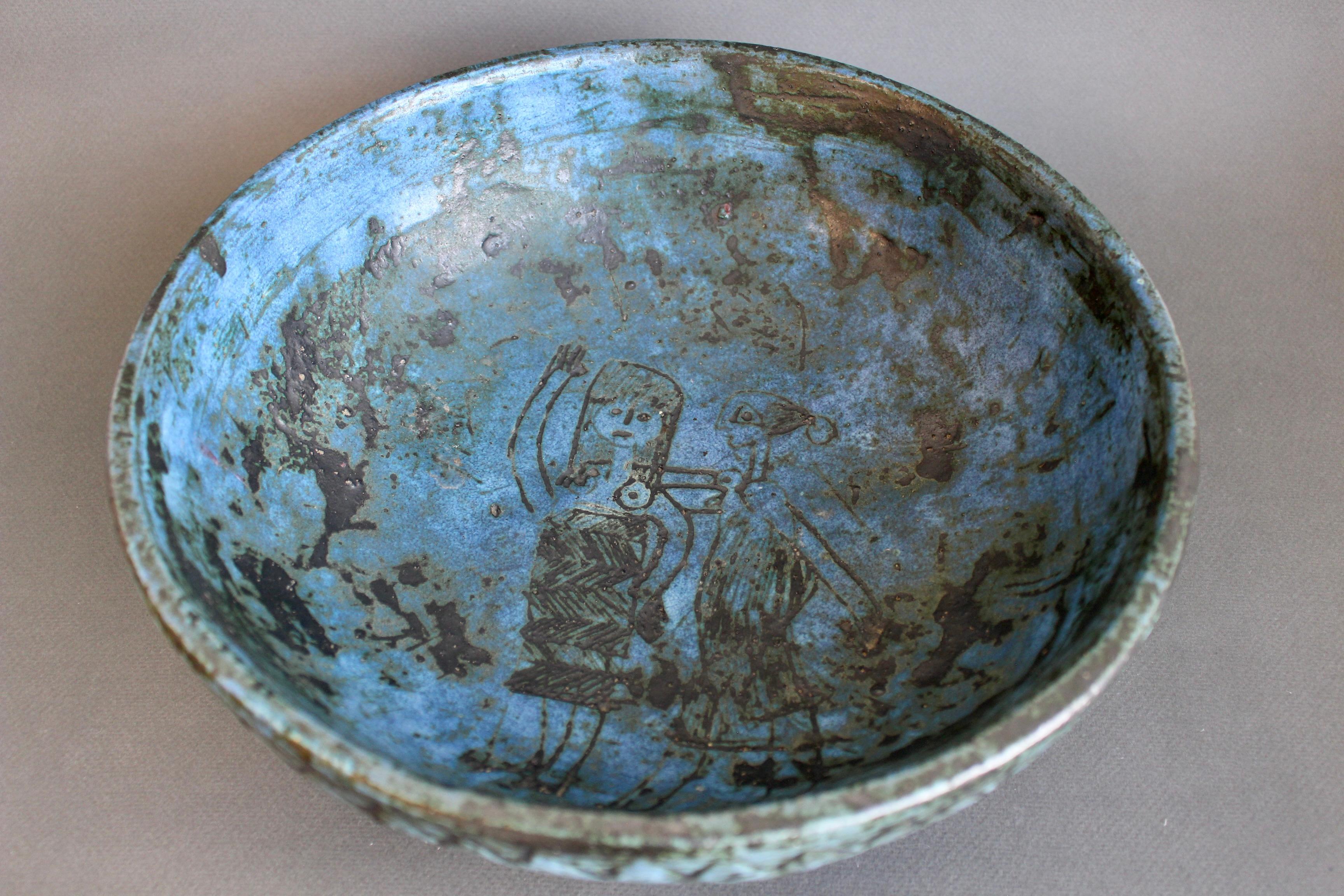Dekorative Schale aus französischer Keramik von Jacques Blin (ca. 1950er Jahre) im Angebot 10