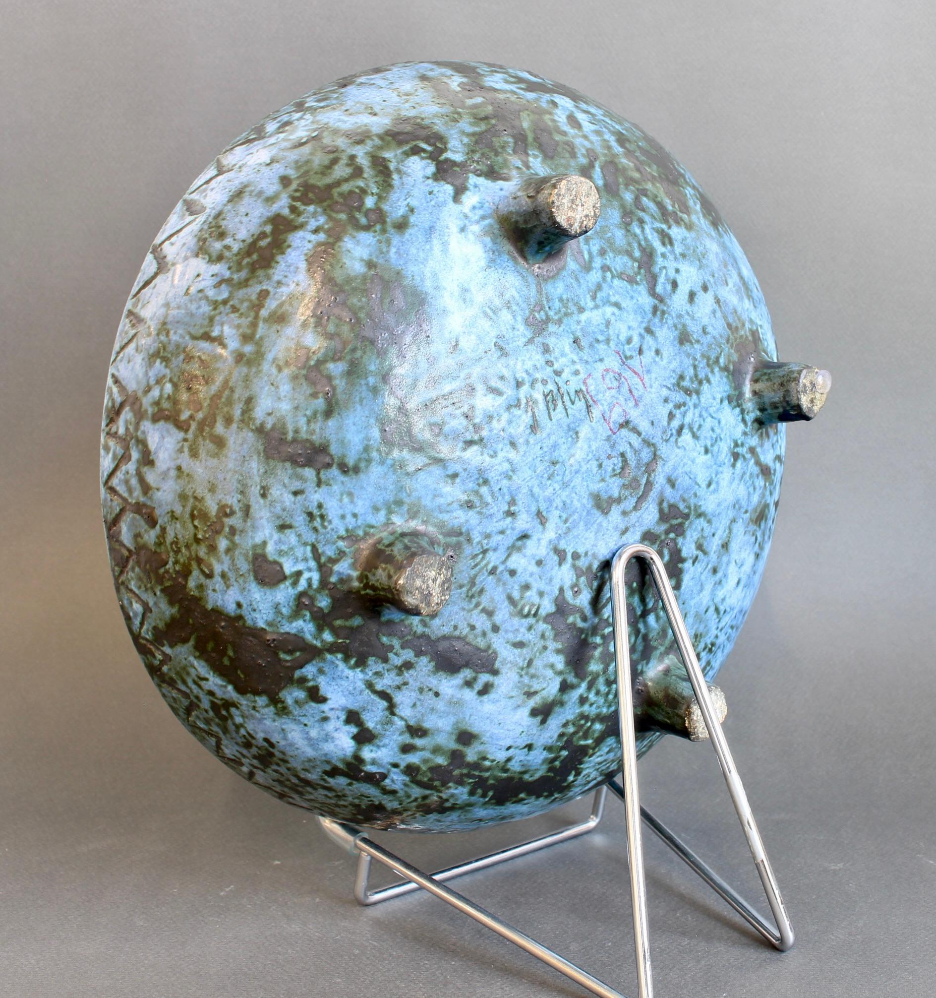 Dekorative Schale aus französischer Keramik von Jacques Blin (ca. 1950er Jahre) (Mitte des 20. Jahrhunderts) im Angebot