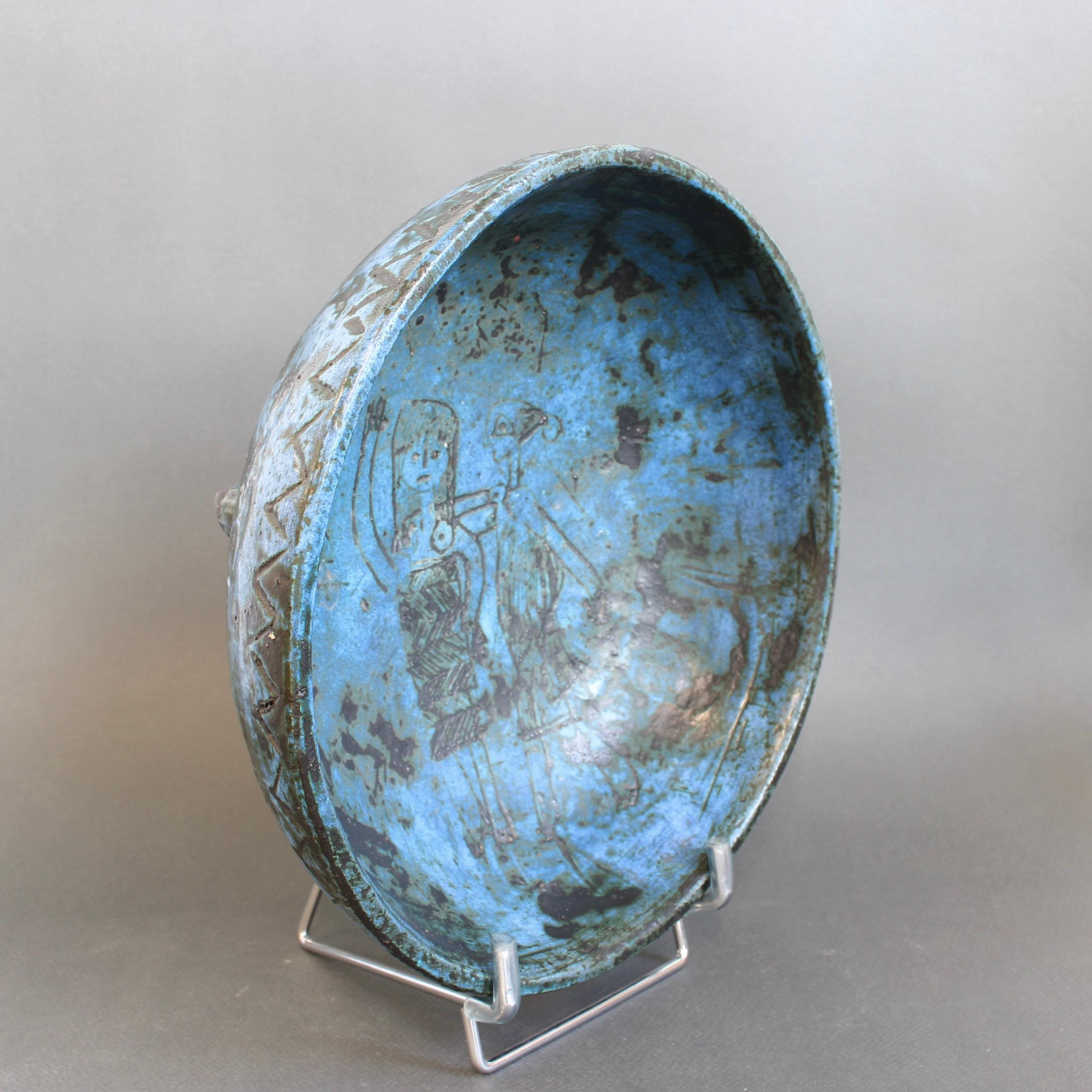 Dekorative Schale aus französischer Keramik von Jacques Blin (ca. 1950er Jahre) im Angebot 4