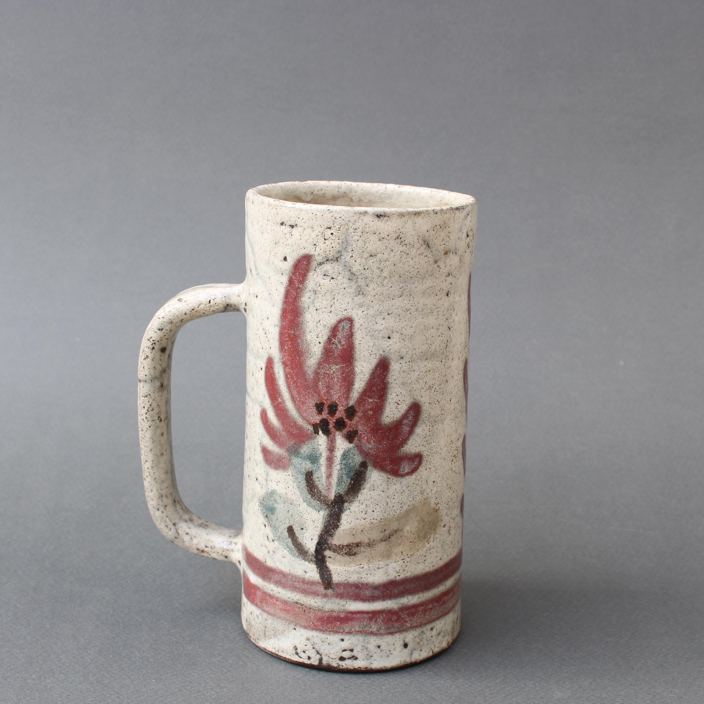Vintage French Ceramic Decorative Mug by Le Mûrier 'circa 1960s' 1