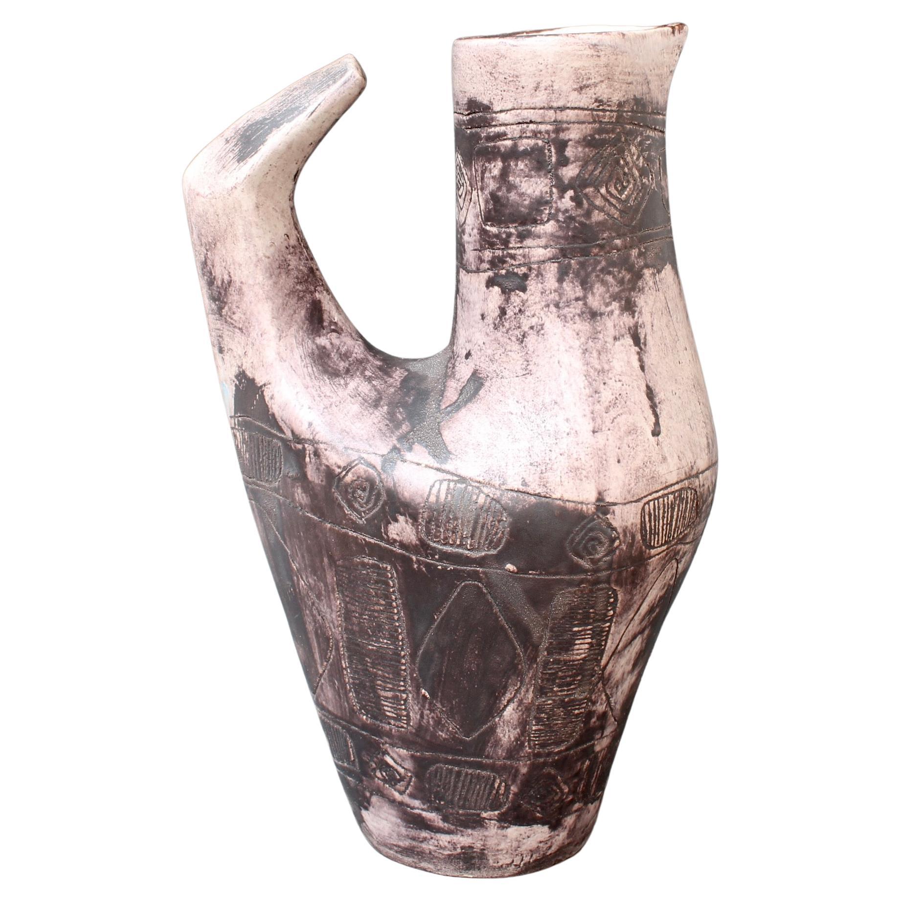 Vintage French Ceramic Decorative Pitcher by Jacques Blin 'circa 1950s' For Sale