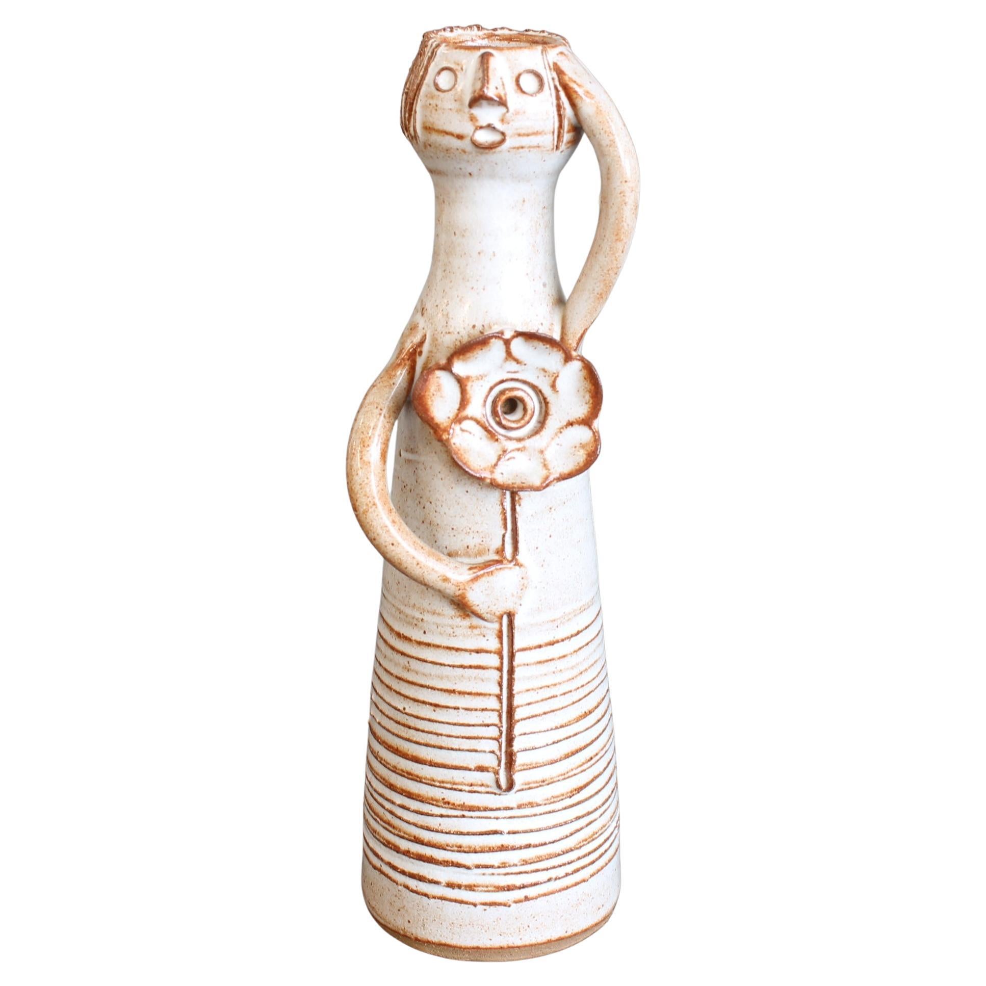 Vintage French Ceramic Figure by Jacques Pouchain (circa 1960s-70s)